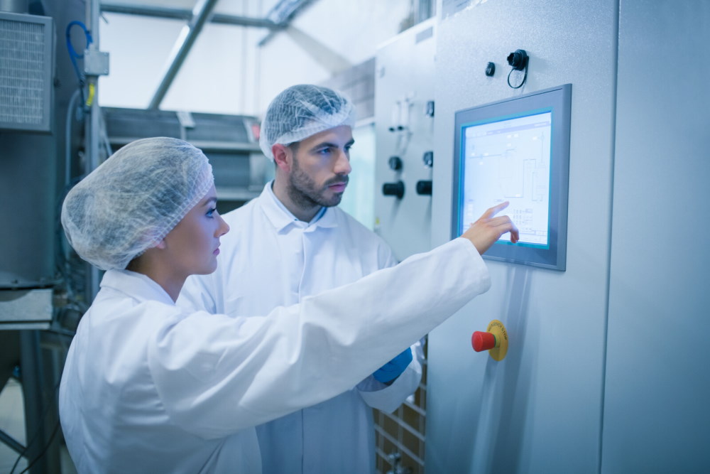 food technicians monitoring