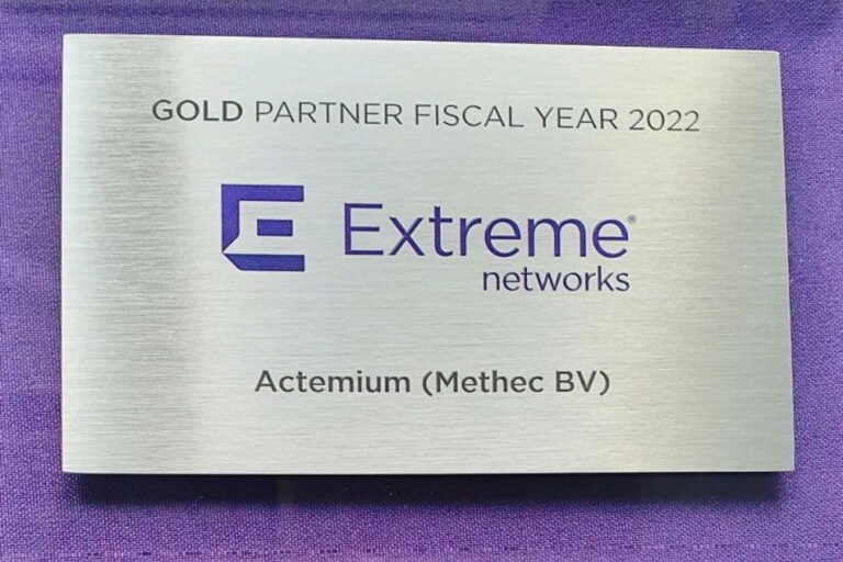 Extreme Networks verlengt Gold partner status Actemium